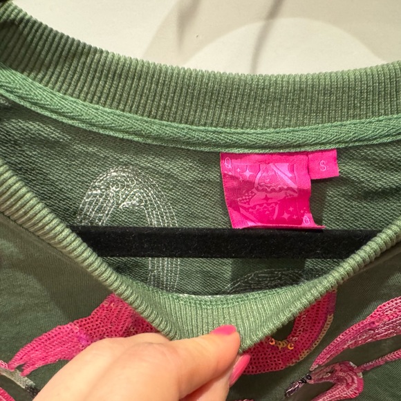 Queen of Sparkles Flamingo Top - Picture 2 of 3